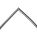 A curved metal front seal with a triangular cross section.