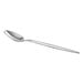 An Acopa stainless steel spoon with a brushed silver handle.