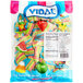 A bag of Vidal Mini Sour Gummy Rainbow Belts with a label on a white background.