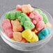 A bowl of colorful Kervan Neon Gummy Bears.