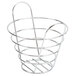 American Metalcraft WBC705 Round Chrome Wire Basket with Handles - 7" x 5" Main Thumbnail 2