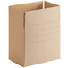 A Lavex cardboard shipping box with a cut out handle