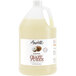 A jug of Amoretti Coconut Craft Puree with a white label and liquid inside.
