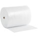 A roll of white plastic Pregis bubble wrap.