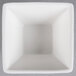 American Metalcraft SCR12 1.25 oz. White Square Ribbed Porcelain Sauce Cup Main Thumbnail 4