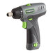 A Genesis green and black cordless screwdriver with a green handle.