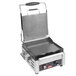 A Cecilware single panini sandwich grill with flat grill surfaces on a counter.