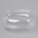 Sabert SureStrip® 24 oz. Clear PETE Square Tamper-Evident, Tamper-Resistant Bowl with Lid - 150/Case Main Thumbnail 2
