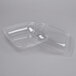 Sabert SureStrip® 24 oz. Clear PETE Square Tamper-Evident, Tamper-Resistant Bowl with Lid - 150/Case Main Thumbnail 3