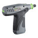 A Genesis cordless rotary tool with a black and grey body and green accents.