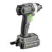 A black and green Genesis cordless impact driver with LED light.