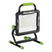A PowerSmith corded LED work light with a black and green body.