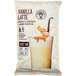 A white bag of The Frozen Bean Vanilla Latte Blended Ice Coffee Mix.