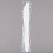 Visions Individually Wrapped White Heavy Weight Plastic Knife - 250/Pack Main Thumbnail 3