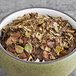 A bowl of Davidson's Organic White Orange with Clove loose leaf tea.