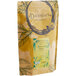 A brown bag of Davidson's Organic Chamomile Flowers Herbal Loose Leaf Tea with green leaves and a black circle on it.