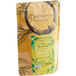 A brown bag of Davidson's Organic Tulsi Red Vanilla Herbal Loose Leaf Tea with a yellow and green label.