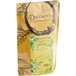 A brown Davidson's Organic Cacao Bliss loose leaf tea bag with green and yellow design.