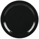 A black Carlisle melamine plate with a white background.