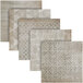 An Abert Domino gray tile display with four different patterns of gray tiles.