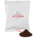A white bag of Ellis 100% Colombian Decaf ground coffee with red text.