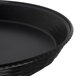 Carlisle 652603 WeaveWear Black Round Plastic Serving Basket 12"   - 12/Case Main Thumbnail 3