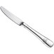 A Oneida 18/10 stainless steel dessert knife with a handle.
