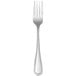 An Oneida Pearl 18/10 stainless steel dinner fork with a silver handle.