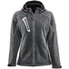 A grey RefrigiWear women's jacket with red accents and a zipper.