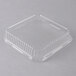 Genpak 95388 Bake 'N Show Clear Dome Lid for 55388 Dual Ovenable Square Brownie / Cake Pan - 250/Case Main Thumbnail 3
