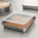Genpak 95388 Bake 'N Show Clear Dome Lid for 55388 Dual Ovenable Square Brownie / Cake Pan - 250/Case Main Thumbnail 8