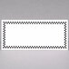 Rectangular Write On Deli Tent Sign with Black Checkered Border - 25/Pack Main Thumbnail 2
