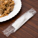 Choice Medium Weight White Wrapped Plastic Spork and Napkin Kit - 1000/Case Main Thumbnail 5