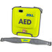 A yellow Zoll carry case for an AED with a logo.