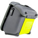 A grey and yellow Zoll carry case for an AED with a handle.