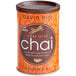 A can of David Rio Tiger Spice Chai Tea Latte Mix with an orange label featuring a tiger.