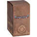 A brown David Rio box of 12 Vanilla Chai Tea Latte single serve packets with a logo.