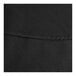A black 100% spun polyester hemmed table cover.
