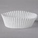White Fluted Baking Cup 3" x 1 1/4" - 500/Pack Main Thumbnail 2