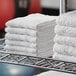 Lavex Lodging Economy 12" x 12" 100% Cotton Wash Cloth .75 lb. - 300/Case Main Thumbnail 1