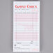 Royal Paper GC501-1 Chinese / Asian Themed 1 Part Rose Guest Check with Beverage Lines and Bottom Guest Receipt   - 50/Case Main Thumbnail 2
