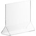 A clear acrylic Choice tabletop displayette with a white background.