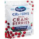 A white bag of Ocean Spray Craisins dried cranberries.