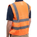 Orange Class 2 High Visibility 5 Point Breakaway Safety Vest - Large Main Thumbnail 2