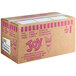 A cardboard box for 198 JOY large wide mouth jacketed cookies & creme waffle cones with pink and white text.
