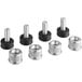 A set of four stainless steel nuts and bolts for Regency shelving posts.