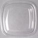 Sabert 52800B300 Bowl2 Clear Dome Lid for 24, 32, and 48 oz. Square Bowls - 300/Case Main Thumbnail 2