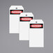 A pack of 15 white rectangular Avery tags with red and black "Danger" labels.