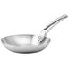 A de Buyer stainless steel frying pan with a handle.