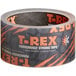 A T-Rex clear repair tape roll with orange and black text.